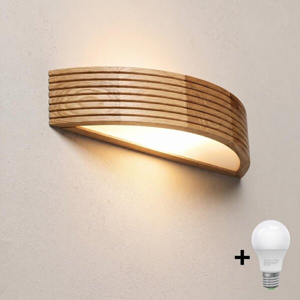 Brilagi - LED Nástěnné svítidlo CARVALHO MODERN 1xE27/60W/230V dub
