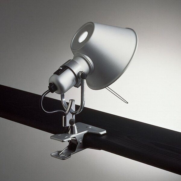 Artemide A005800 Tolomeo pinza, hliníková lampa s klipem, 1x77W E27, 23 cm