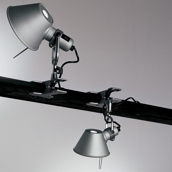Artemide A005800 Tolomeo pinza, hliníková lampa s klipem, 1x77W E27, 23 cm