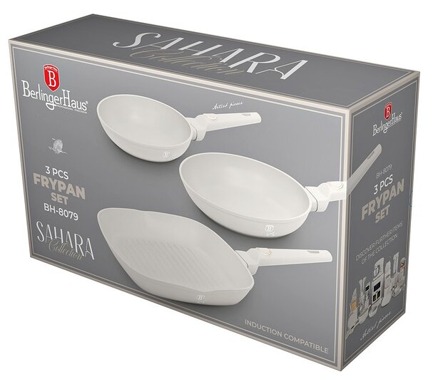 Sada pánví s titanovým povrchem 3 ks Sahara Collection steak