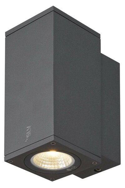 BIG WHITE SLV ENOLA SQUARE S single Outdoor, nástěnné LED svítidlo, antracitové 1003416