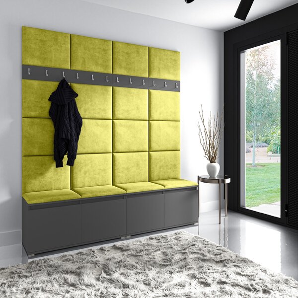 ETapik - Čalouněný panel 30 x 30 cm - Olivová 2312
