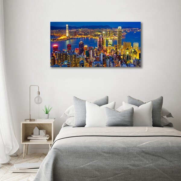 Foto obraz canvas Noční Hongkong oc-70819523