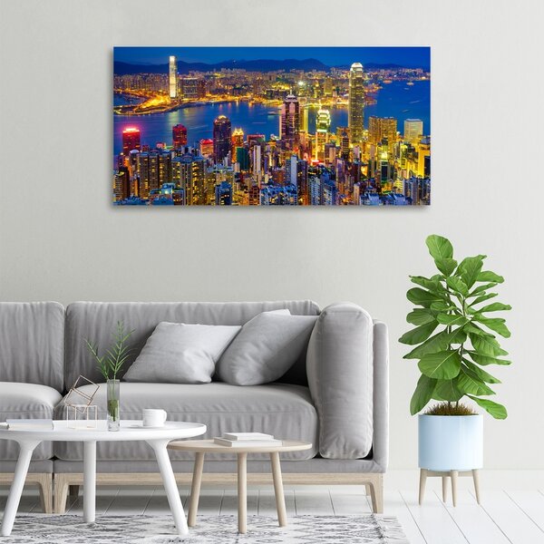 Foto obraz canvas Noční Hongkong oc-70819523