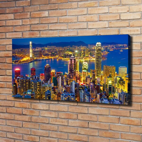 Foto obraz canvas Noční Hongkong oc-70819523