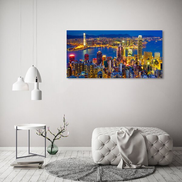 Foto obraz canvas Noční Hongkong oc-70819523