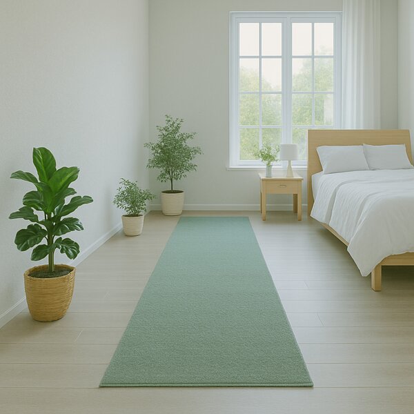 AladinWorld Expres, Běhoun Velur Ultra olivový, 57x200, zelená, dětský pokoj