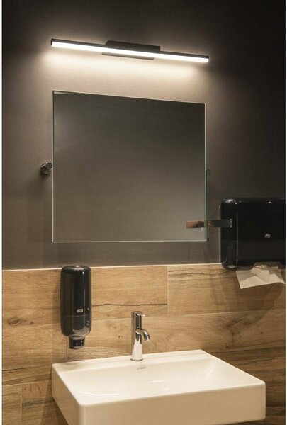 BIG WHITE SLV GLENOS 60 vnitřní LED svítidlo pro zrcadla černé CCT přepínač 3000/4000K 1003506