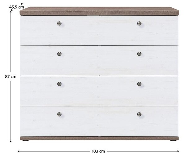 Komoda Telegrafo 2 (borovice canyon + dub sonoma truflový)