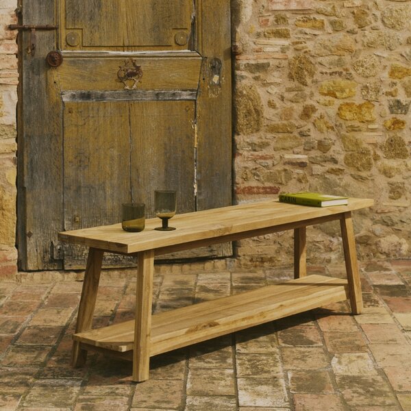 Kave Home Teaková lavice Safara 150 cm