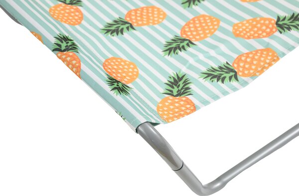 Sada 2 ks skládacích plážových lehátek SAND PINEAPPLE, barevné