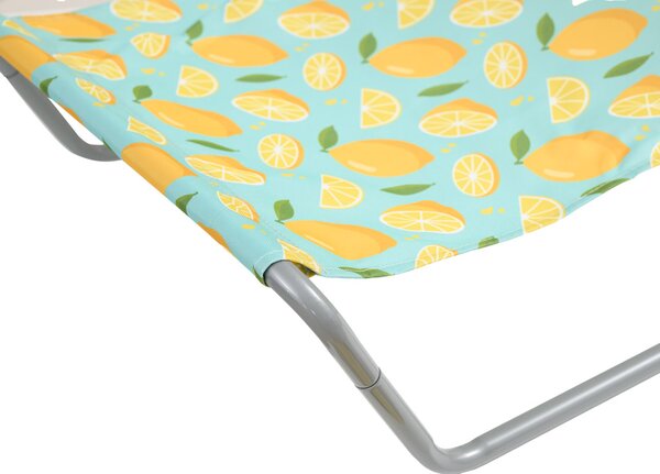 Sada 2 ks skládacích plážových lehátek SAND LEMON, barevné