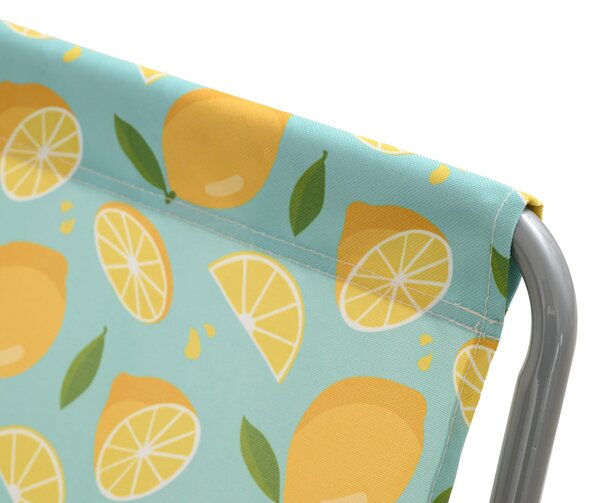 Sada 2 ks skládacích plážových lehátek SAND LEMON, barevné