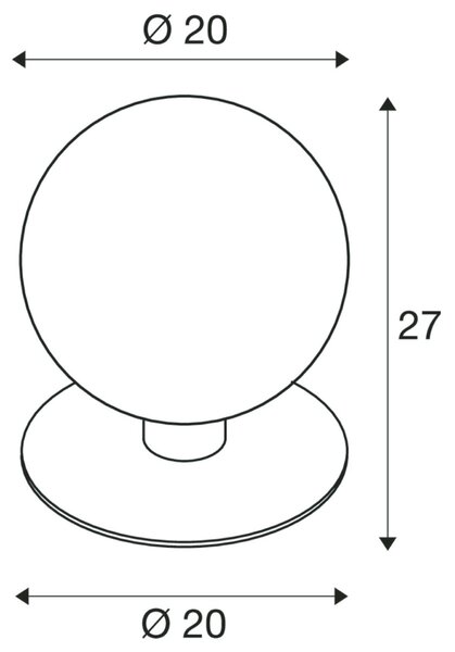 BIG WHITE SLV GLOO PURE 27 Pole venkovní stojací svítidlo, E27, antracit, IP44 1001999
