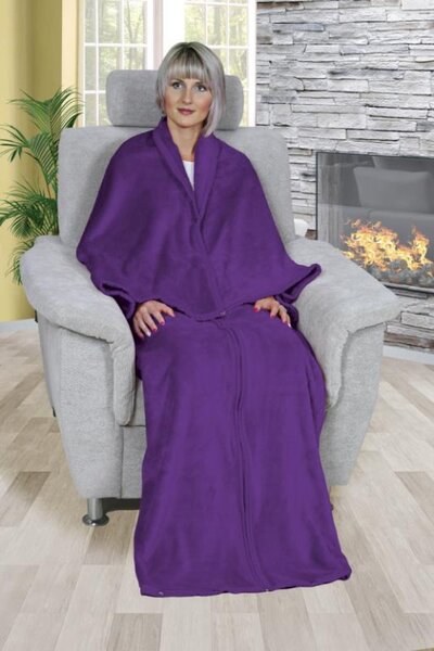 Bellatex Korall televizní pytel fialový - 150x180 cm