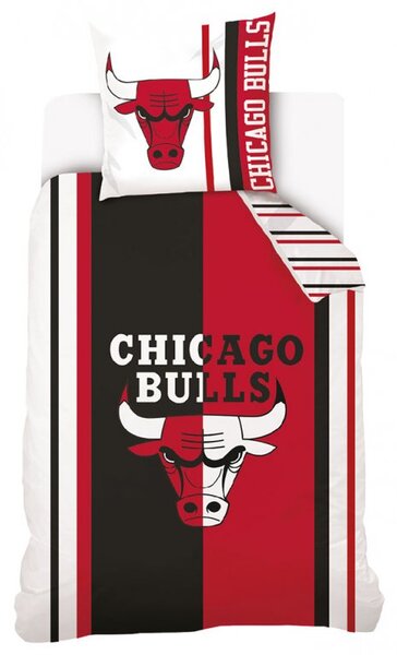 Basketbalové povlečení NBA Chicago Bulls 140x200/70x90 cm