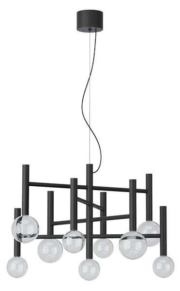 Redo Závěsné LED svítidlo BOLLA, 42W, š. 65 cm, CCT 2700-3000K Barva: Černá