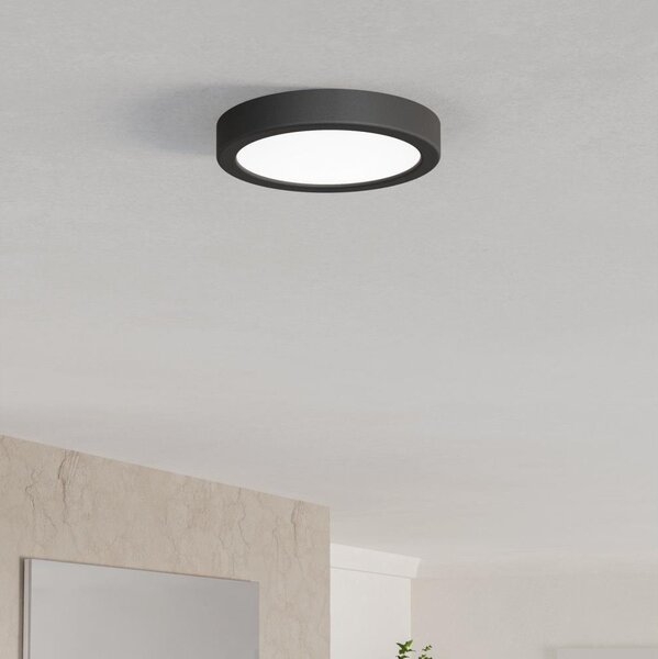 Eglo 901324 - LED Koup. strop. svítid. FUEVA LED/7,5W/230V pr.16,6cm IP44 černá