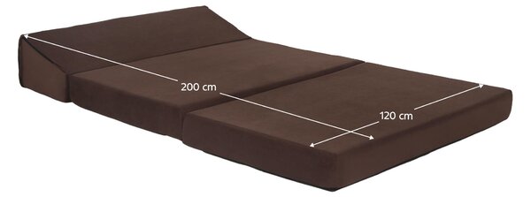 Rozkládací křeslo Viajado (tmavě hnědá)