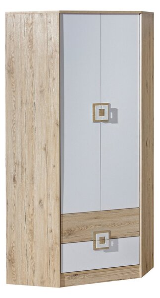 Skříň Niczi NI02, Barva: dub světlý / bílá + dub světlý 5902928239287