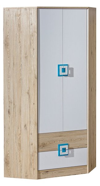 Skříň Niczi NI02, Barva: dub světlý / bílá + dub světlý 5902928239287