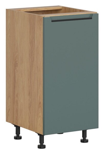 BRW Kuchyně Family Line Iris D-40/82-L, dub hikora/boho green matt