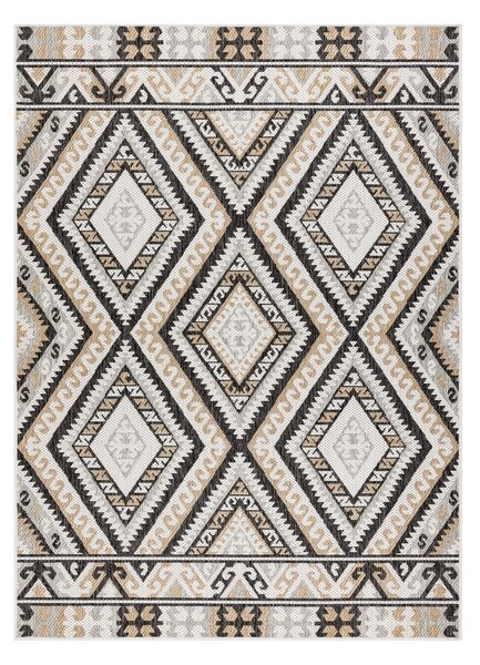 Dywany Łuszczów Kusový koberec Cooper Sisal Aztec 22224 ecru/black ROZMĚR: 80x150