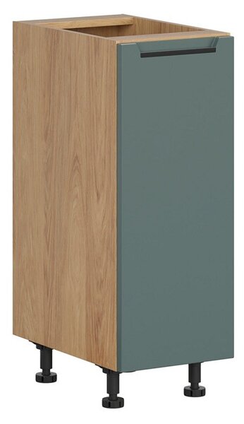BRW Kuchyně Family Line Iris D-30/82-L, dub hikora/boho green matt