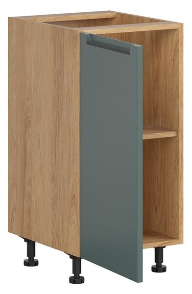 BRW Kuchyně Family Line Iris D-40/82-L, dub hikora/boho green matt