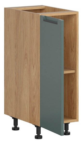 BRW Kuchyně Family Line Iris D-30/82-L, dub hikora/boho green matt