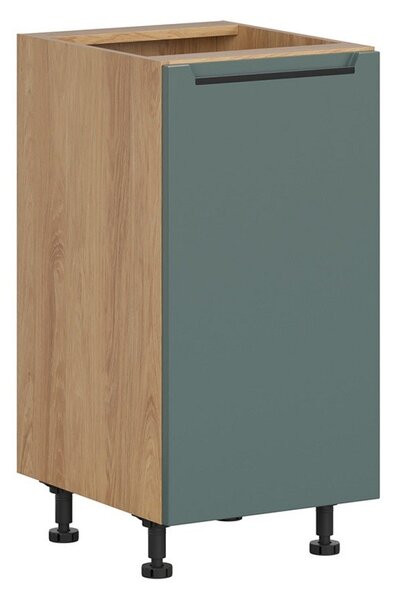 BRW Kuchyně Family Line Iris D-40/82-P, dub hikora/boho green matt