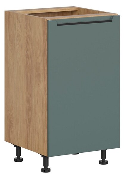 BRW Kuchyně Family Line Iris D-45/82-L, dub hikora/boho green matt