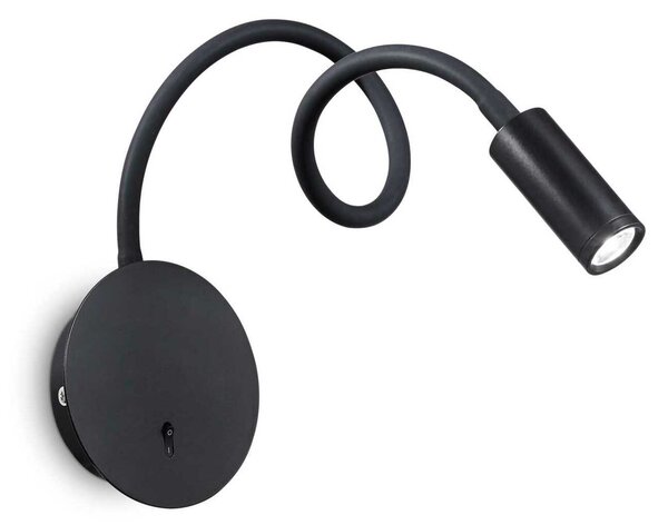 LED Nástěnná lampa Ideal Lux Focus-2 AP1 nero 203195 3W černá