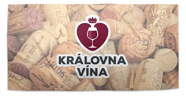 Sablio Ručník Královna vína - 30x50 cm