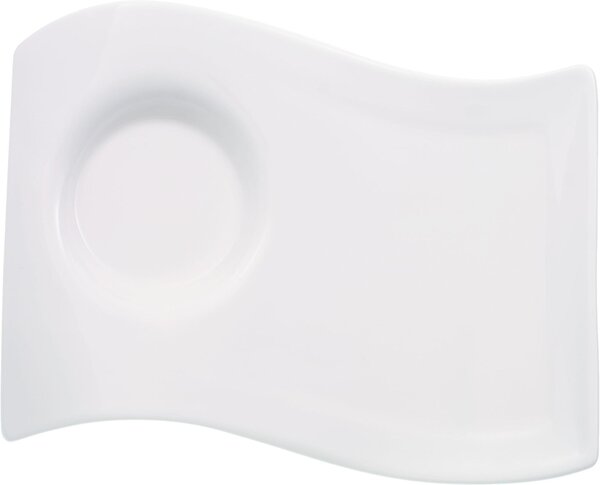Villeroy & Boch 10-2484-2832 Talíř Party NewWave Caffe s místem pro šálek na cappuccino nebo hrnek M