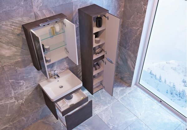 Lavedo Livorno White 80 zrcadlová skříňka do koupelny s LED osvětlením