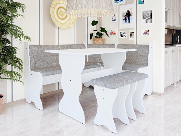 Kuchyňský sedací kout + stůl se stoličkami Samot, Barva: kašmír / trinity 02 5903211458965