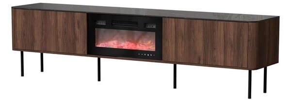 TV stolek Linos II, ořech warmia / černá