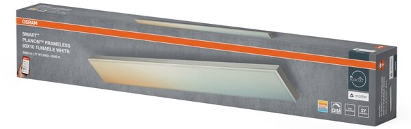 Chytrý LED panel MATTER Planon 800x100mm Laditelná Bílá