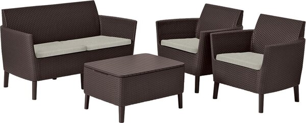 Zahradní set KETER Salemo 2 Seater Sofa - hndá / béová