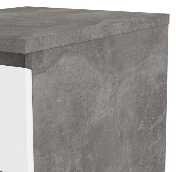Komoda Naia 76237 bílý lesk/beton - Tvilum