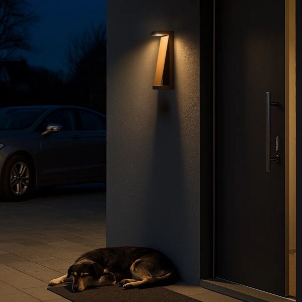 Rabalux 77068 - LED Ven. nástěnné svítidlo BRADU LED/13W/230V IP65 hnědá