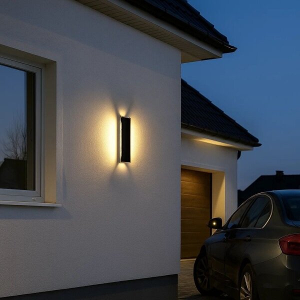 Rabalux 77077 - LED Ven. nástěnné svítidlo PEMBA LED/18W/230V IP54 černá