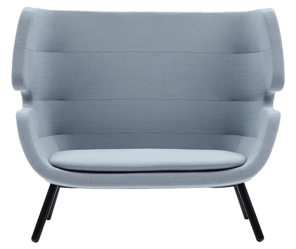 Světle šedá látková dvoumístná pohovka Softline Moai 149 cm