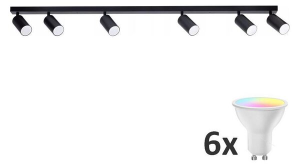 LED RGBW Bodové svítidlo ANGIE 6xGU10/6,5W/230V