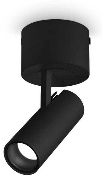 LED Stropní přisazené bodové svítidlo Ideal Lux PLAY PL1 BK 268101 7W 520lm 3000K IP20 6cm černé