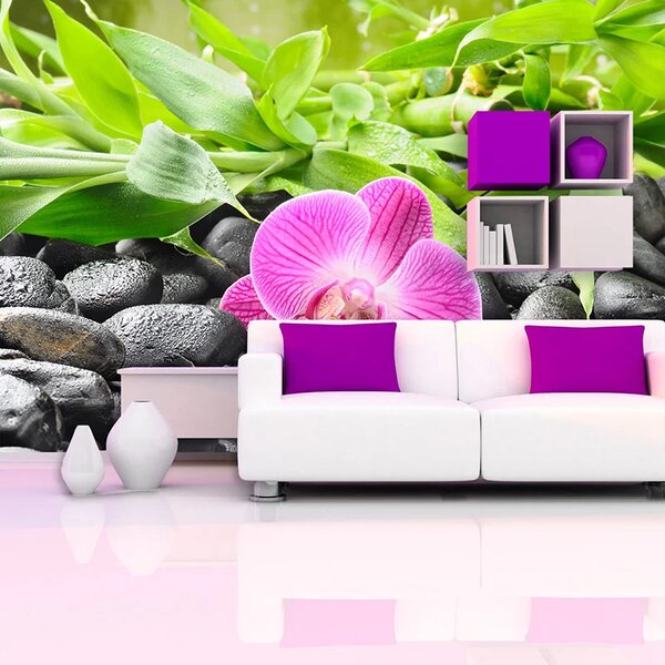Sablio Tapeta Růžová orchidej - 125x75 cm