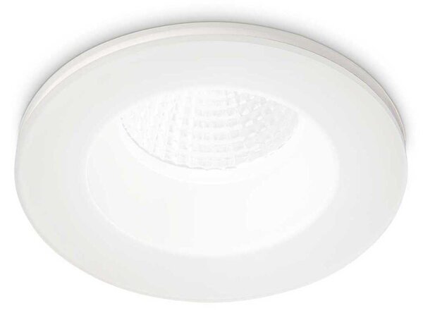 LED Stropní zápustné bodové svítidlo Ideal Lux ROOM-65 ROUND WH 252025 8W 800lm 3000K IP65 9,8cm kulaté bílé
