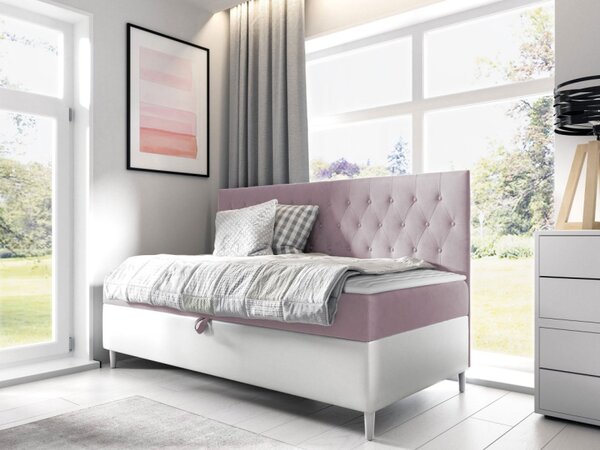 Kontinentální postel Junior Gerdise 2, Rozměr postele: 80x200, Barva:: ekokoža Soft 017 (biała) + Fresh 09 5903211192968