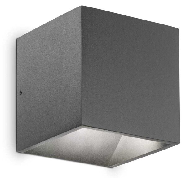 LED Venkovní nástěnné svítidlo Ideal Lux Rubik AP1 nero 142302 černé 4000K
